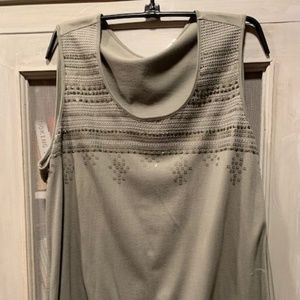 Chico's Sleeveless Embroidered/Sequined Top